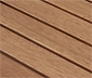 Quadratischer Gartentisch mit abgerundeten Beinen