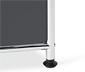 Highboard Metall »CN3« mit 4 Klappenfächern, grau