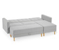Federkern-Eckschlafsofa »Just Relax« mit Stauraumbank, hellgrau