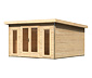 Karibu Premium-Gartenhaus, 38 mm (Altona 3), natur