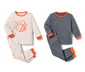 2 Kleinkinder-Pyjamas, rosa und blau