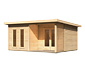 Karibu Premium-Gartenhaus, 38 mm (Altona 5), natur