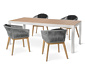 Dining-Sessel mit Textilgeflecht