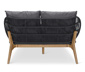 Daybed mit Kopfteil mit Textilgeflecht