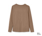 NAH/STUDIO Longsleeve | nachhaltige Baumwolle, hazelnut