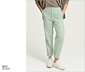 NAH/STUDIO Hose | Baumwoll-Leinen-Mix, Caribbean Blue
