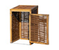Mülltonnenbox, Weide, 1x 120 l