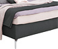 Boxspringbett »Arano«, 140 x 200 cm, Matratzenhärtegrad H2, dunkelgrau