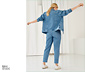 NAH/STUDIO Mom-Jeans | recycelte Baumwolle, Mid Blue