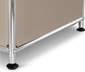 Sideboard Metall »CN3« mit 2 Klappen und Glasböden, taupe