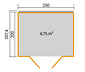 Weka Gerätehaus »Nika«, 28 mm Wandstärke