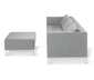 Lounge-Sofa mit Sunbrella®-Stoff, hellgrau