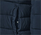 Steppjacke mit Kapuze, dunkelblau