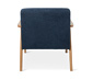 Sessel mit Armlehnen, blau