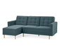 Federkern-Eckschlafsofa »Just Relax« mit Stauraumbank, blau-grau