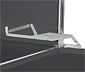 Highboard Metall »CN3« mit 4 Klappenfächern, grau