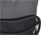 Daybed mit Kopfteil mit Textilgeflecht