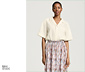 NAH/STUDIO Seersucker-Bluse | ungefärbte Baumwolle, Undyed