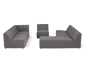 Modulare Premium-Lounge-Ecke mit Sunbrella®-Stoff