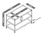 Couchtisch Metall »CN3«, offen, schwarz