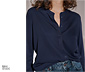 NAH/STUDIO Bluse | Eco-Viskose, navy