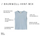 NAH/STUDIO Geripptes Shirt | Baumwoll-Hanf-Mix