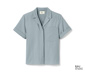 NAH/STUDIO Seersucker-Bluse | Baumwolle, Stormy Grey