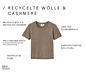NAH/STUDIO Kurzpullover | recycelte Wolle/ Cashmere