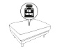 3-Sitzer-Sofa mit Hocker, braun