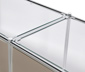 Sideboard Metall »CN3« mit 2 Klappen und Glasböden, taupe