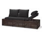 Sofa-Liege »Tinus« mit Relax-Komfort-Kissen, schwarz