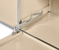 Sideboard Metall »CN3« mit 2 Klappen und Glasböden, beige