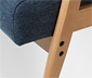 Sessel mit Armlehnen, blau