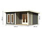 Karibu Premium-Gartenhaus, 38 mm (Altona 5), natur