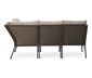 Loungeecke mit Polyrattangeflecht