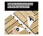 10 Holzfliesen, hellbeige