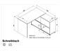 Eckschreibtisch »Slide«, anthrazit/eiche