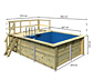 Karibu Rechteck-Gartenpool-Set »Modell 1«, ca. 460 x 350 cm