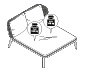 Daybed mit Kopfteil mit Textilgeflecht