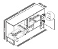 Sideboard mit Kufen, halboffen