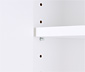 Hoher Büroschrank mit Furnierkante