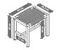 Hocker »Lenja« mit Textilgeflecht