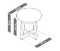 Runder Beistelltisch mit Beton-Tischplatte
