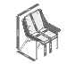 2 Dining-Sessel mit Polyrattangeflecht