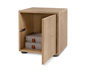 Regalmodul »Flemming«, ca. 37,5 x 37,5 cm, mit Tür, Eichendekor
