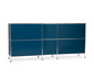 Sideboard Metall »CN3« groß mit 6 Klappenfächern, blau