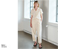 NAH/STUDIO Seersucker-Bluse | ungefärbte Baumwolle, Undyed