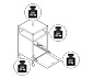 Rollcontainer Metall »CN3« mit Klappe