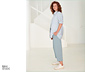 NAH/STUDIO Longbluse | Bio-Baumwolle, blau