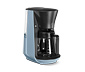 Tchibo Filterkaffeemaschine »Let's Brew«, graublau